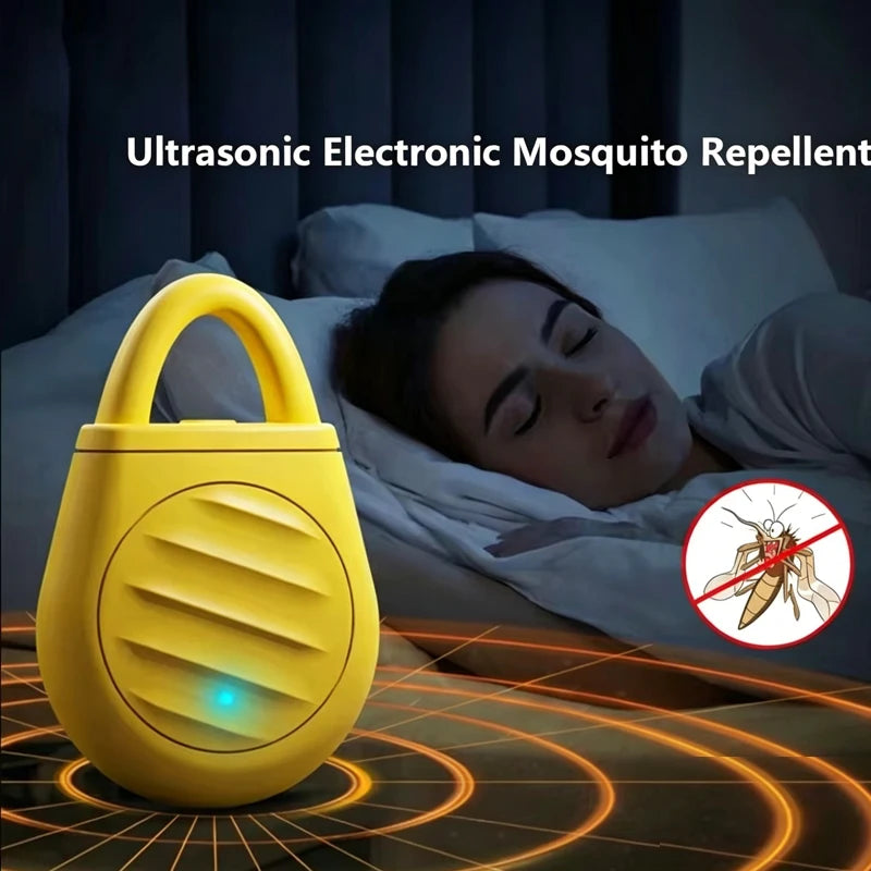 Repelente Ultrasónico Recargable para Mascotas — Antiparasitario Portátil